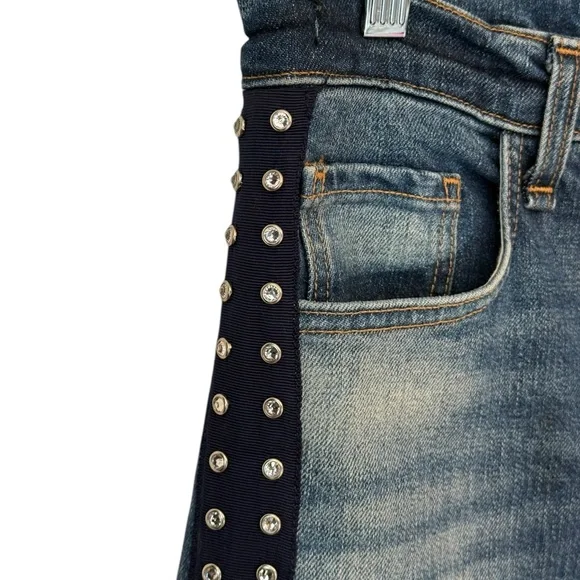 Veronica Beard Ines Stud Detail Crop Jeans - Picture 8 of 16